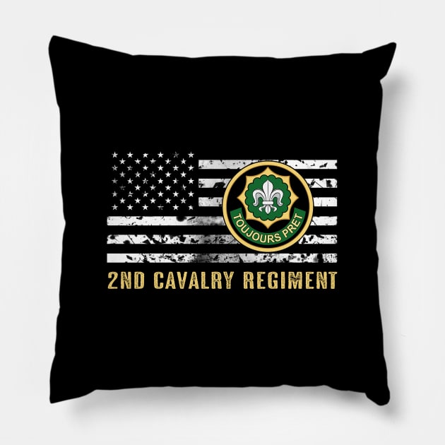 2nd Cavalry Regiment Pillow by Jared S Davies