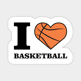 I Love Basketball Magnet