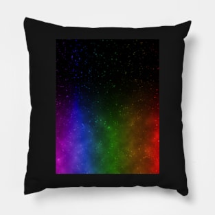 Rainbow Galaxy Pillow