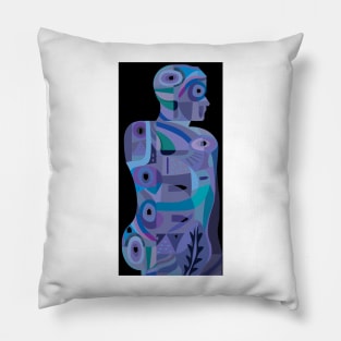 Tattooed Man Pillow