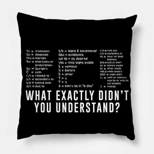 Funny nursing quote Pillow by evermedia