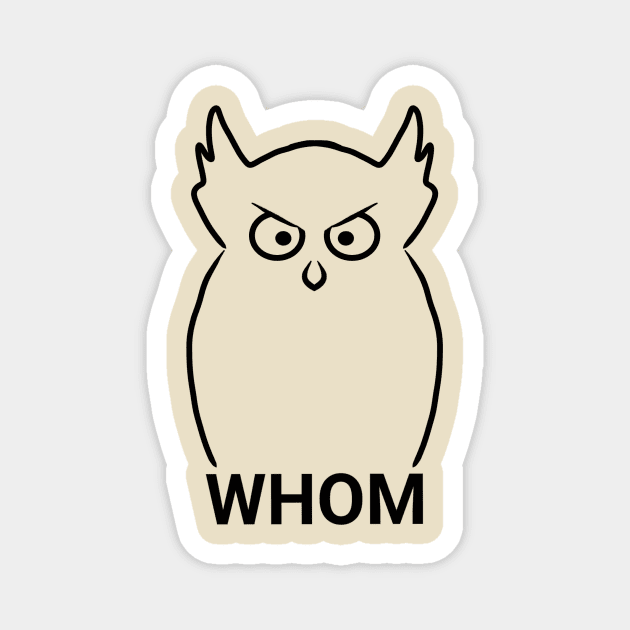 Grammar Owl Magnet by MINNESOTAgirl