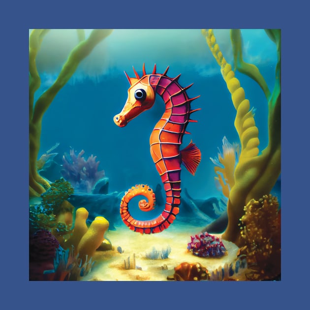 Stunning Seahorse Design by Geminiartstudio