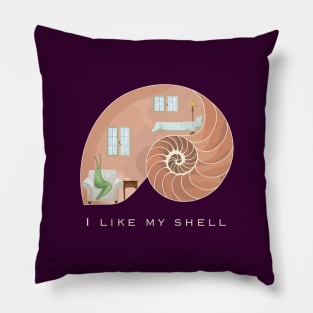 Introverts like their shells Pillow