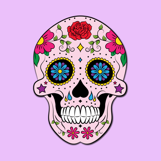Pink Sugar Skull Design by Mr.TrendSetter
