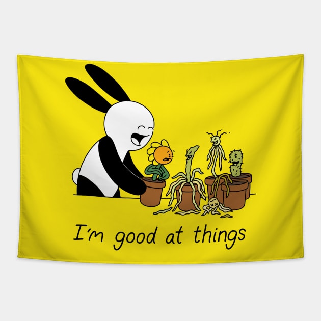 I'm Good At Things Tapestry by Buni