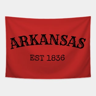 Step into a slice of Southern history with our Arkansas Est. 1836 Tapestry