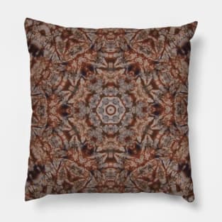 Sepia Tone Mandala Number 2 Pillow