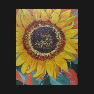 Sunflower painting in acrylics T-Shirt