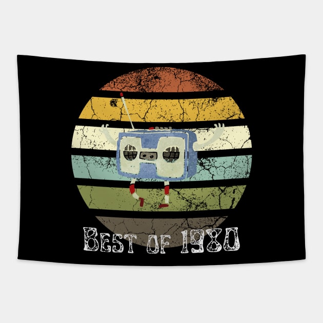 Best of 1980s retro tee for father gift, best of 1980 vintage tee for father gift, Tapestry by Maroon55