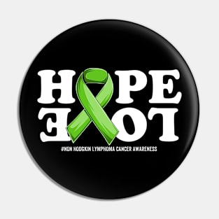 lymphoma Cancer Support | Lime Green Ribbon Squad Support non hodgkin lymphoma Cancer awareness Pin