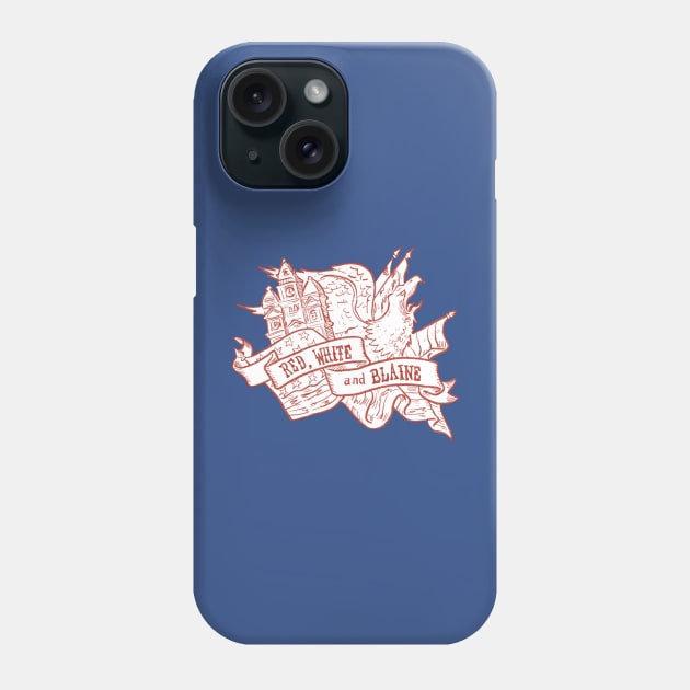 Red White and Blaine! [White Backing] Phone Case by JoshWay