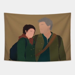 The Last of Us© Show Joel and Ellie Pedro and Bella Fan Art Tapestry