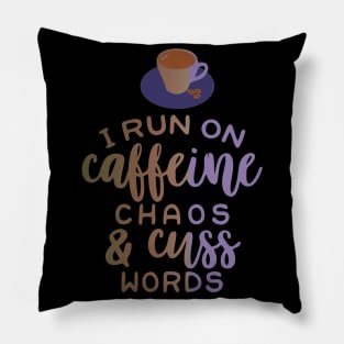 caffeine chaos Pillow