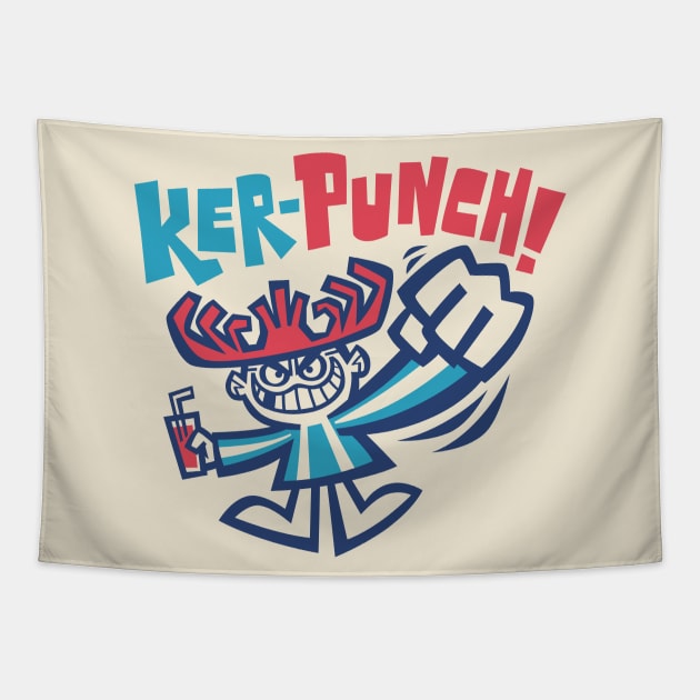 Ker-PUNCH! Tapestry by Jon Kelly Green Shop