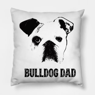 English Bulldog Dad Pillow