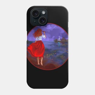 Watching girl Phone Case