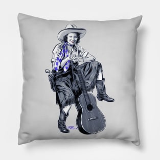 Patsy Montana - An illustration by Paul Cemmick Pillow