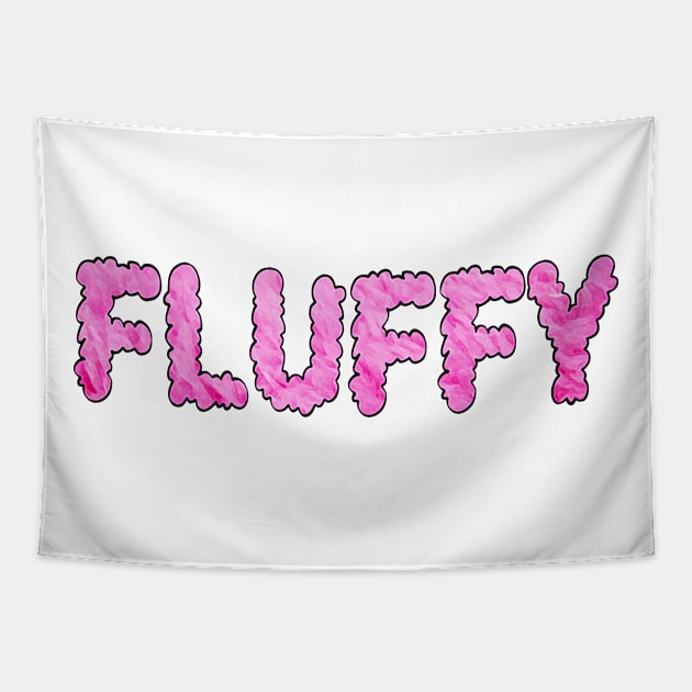 Fluffy Text Tapestry by zap