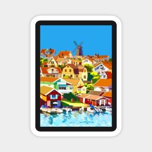 Fiskebäckskil Swedish Fishing Village Magnet