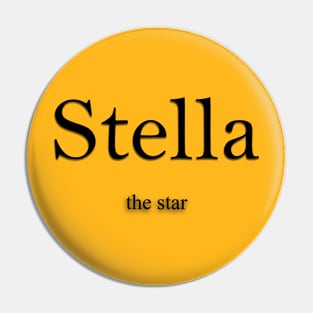 Stella Name meaning Pin