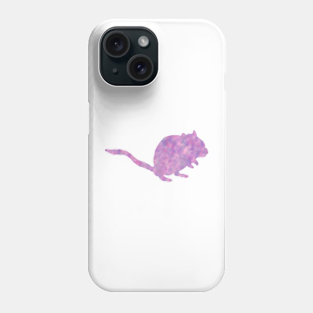 Pink/purple watercolour gerbil Phone Case by Becky-Marie