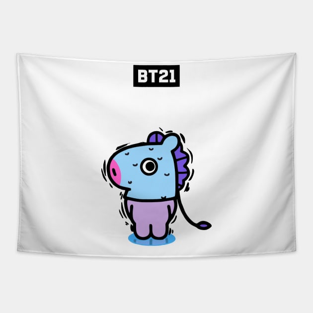 bt21 bts exclusive design 60 Tapestry by Typography Dose