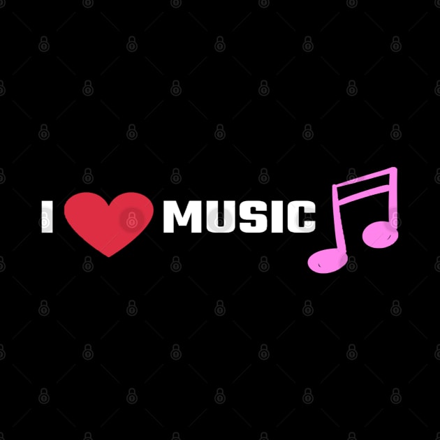 I Love Music/I Heart Music by The Print Palace