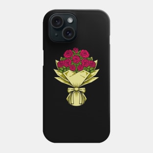 Red roses - flower bouquet Phone Case