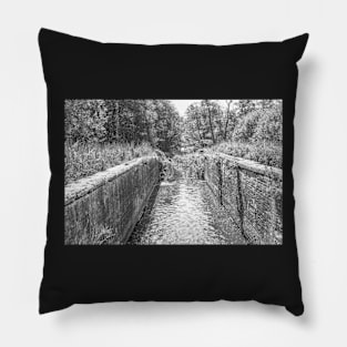 A view down the Honing and Dilham canal in rural Norfolk Pillow