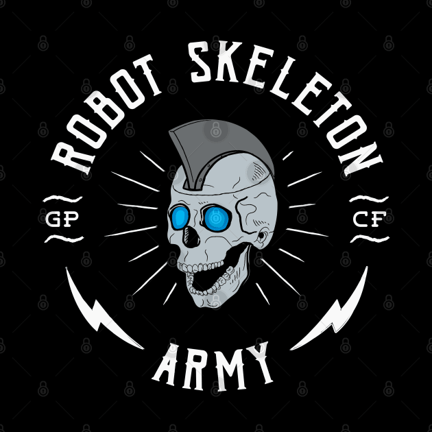 Robot Skeleton Army by thedustyshelves