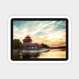 Forbidden City, China landscape oil painting Magnet