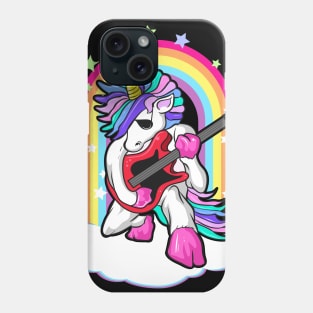 Unicorn Guitarist Guitar Player Musician Phone Case