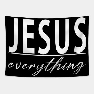 Jesus Over Everything Cool Motivational Christian Tapestry