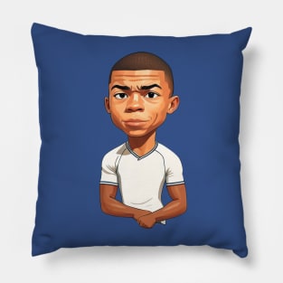 Mbappe Soccer Player Cartoon Pillow