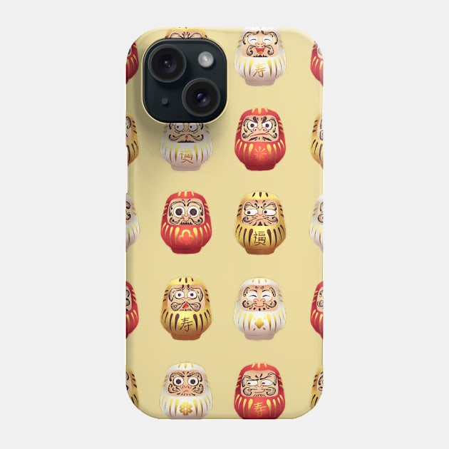 Daruma Dolls Phone Case by Bratzoid