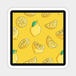 Lemons Pattern Magnet