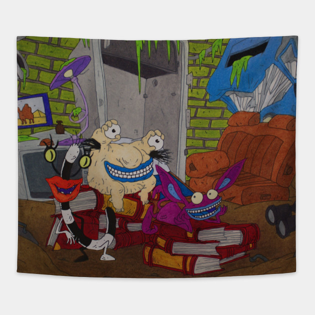 Aaahh Real Monsters Group Nickelodeon Tapestry Teepublic