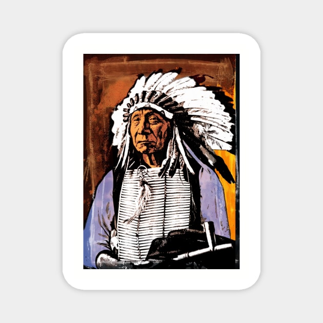 RED CLOUD-OGLALA LAKOTA SIOUX Magnet by truthtopower