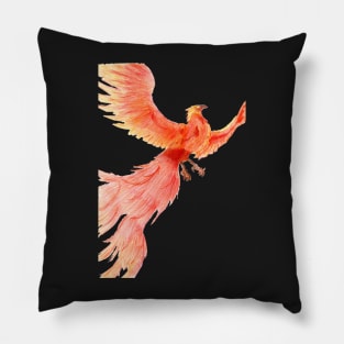 Rising from the Ashes- Phoenix Orange Pillow