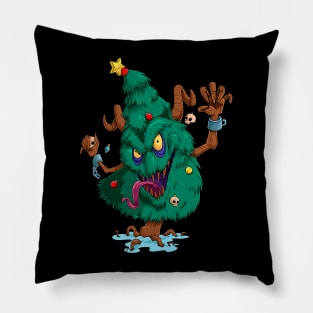 Evil Christmas Tree Pillow