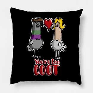 Coo Coot Pigeon Love Birds Pillow