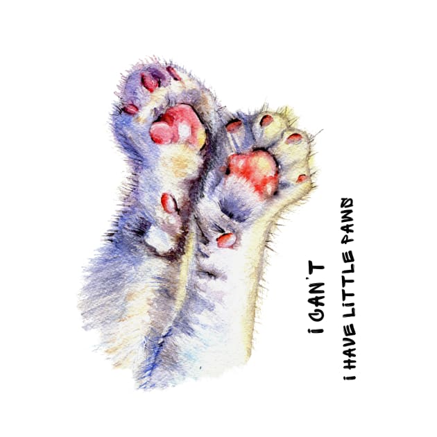 Cat paws by victoriazavyalova_art