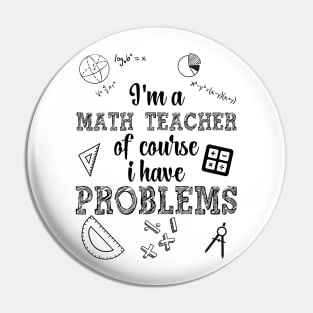 Math Teacher Pin