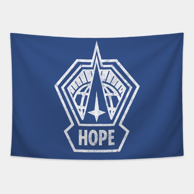 The Hope Emblem | The Outer Worlds Logo Tapestry by threadbaregaming