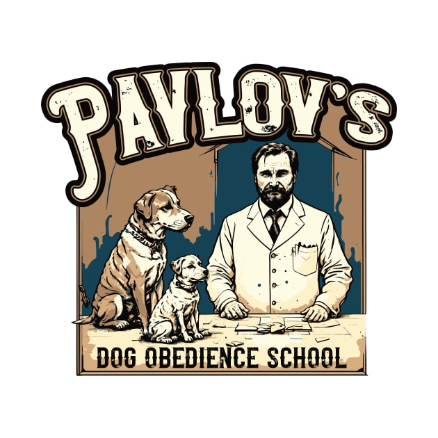 Vintage Pavlov's Dog Obedience School by SLAG_Creative