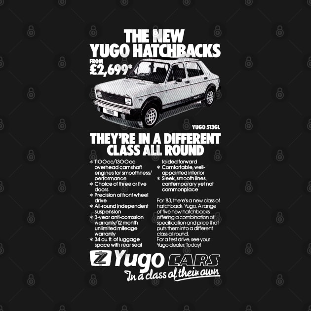 YUGO HATCHBACK - advert by Throwback Motors