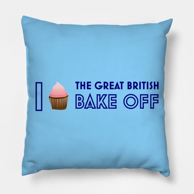 I <3 the Great British Bake Off Pillow by firelighter