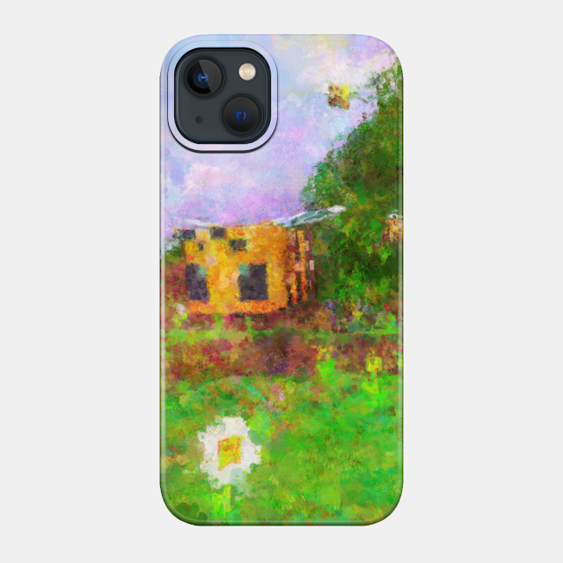 Minecraft Bee Impressionist Painting - Minecraft - Phone Case