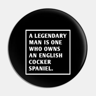 English cocker spaniel Pin